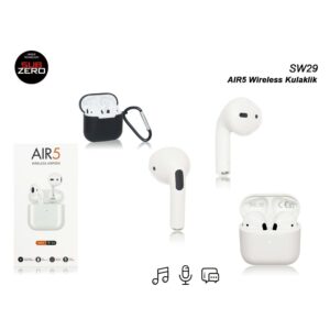 SUBZERO SW29 AIR5 BEYAZ AIRPODS SİLİKONSUZ BLUETOOTH KULAKLIK