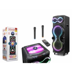 Torima D26 Siyah RGB Işıklı Mikrofonlu Kumandalı USB/TF/FM/MIC/BT Bluetooth Hoparlör