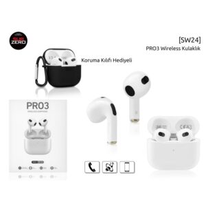 SUBZERO SW24 PRO3 AIRPODS SİLİKONSUZ BLUETOOTH KULAKLIK
