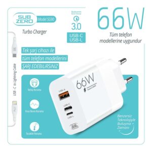 SUBZERO SG90 66W TYPE-C ŞARJ
