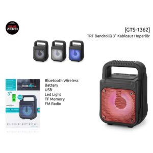 Subzero Grecıtnice GTS-1362 Bluetooth/Usb/Sd/Fm Müzik Kutusu